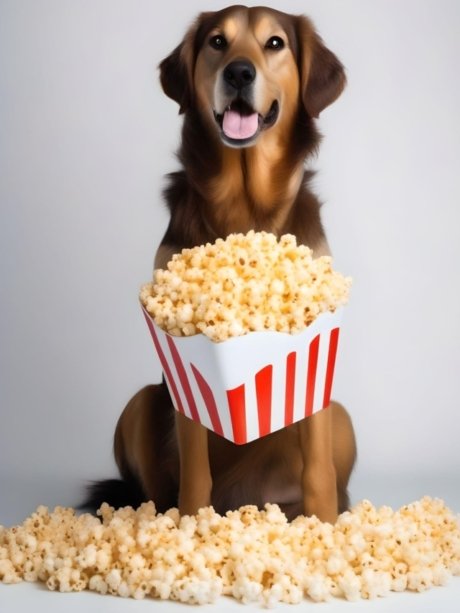 Dog Eating Popcorn images -Besttopets (5)